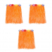 Юбка гавайская 40 см оранжевая (Набор 3 шт.)