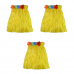 Гавайская юбка, цвет желтый, 40 см (Набор 3 шт.)