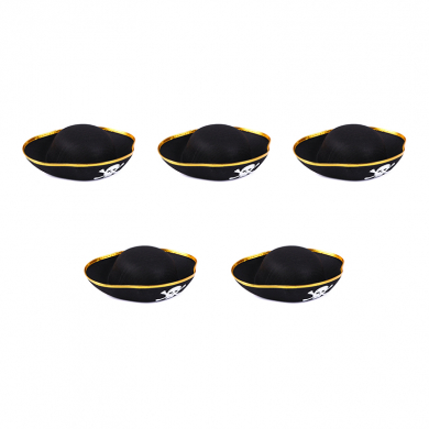 Шляпа пиратская взрослая "Пират" (Набор 5 шт.)