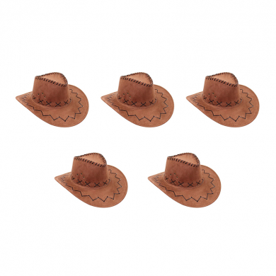 Ковбойская шляпа "Настоящий ковбой" детская (Набор 5 шт.)