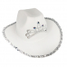 Шляпа ковбойская женская белая "Ковбой" (Набор 2 шт.)