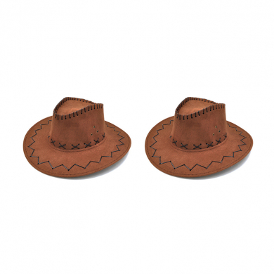 Ковбойская шляпа "Настоящий ковбой" взрослая (Набор 2 шт.)