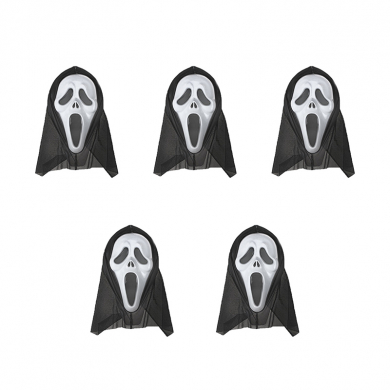 Маска карнавальная "Крик" Хэллоуин Пятница 13-е (Набор 5 шт.)