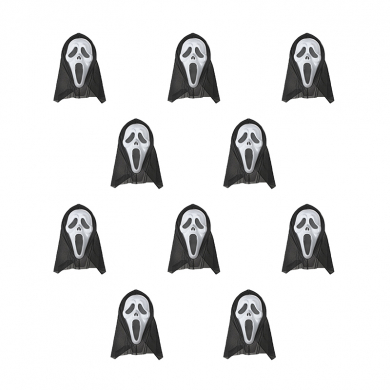 Маска карнавальная "Крик" Хэллоуин Пятница 13-е (Набор 10 шт.)