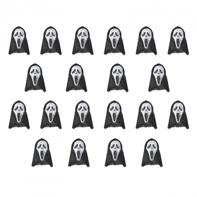 Маска карнавальная "Крик" Хэллоуин Пятница 13-е (Набор 20 шт.)