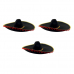 Шляпа "Сомбреро" Черная (Набор 3 шт.)