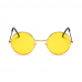 Очки круглые Джона Леннона желтые, тишэйды, имиджевые, для селфи, солнцезащитные, хиппи, взрослые (Набор 10 шт.)