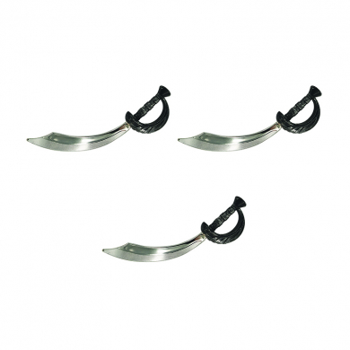 Сабля пиратская игрушечная "Меч пирата", 44 см (Набор 3 шт.)