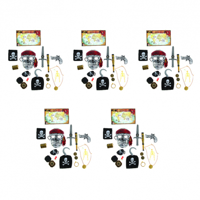 Набор пирата "Корсар", 15 предметов (5 наборов в комплекте)