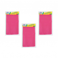 Скатерть "Праздничный стол" одноразовая пвх, цвет розовый, 137х183 см (Набор 3 шт.)