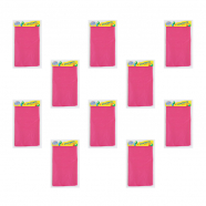 Скатерть "Праздничный стол" одноразовая пвх, цвет розовый, 137х183 см (Набор 10 шт.)