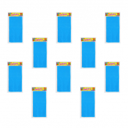 Скатерть "Праздничный стол" одноразовая пвх, цвет синий голубой, 137х183 см (Набор 10 шт.)