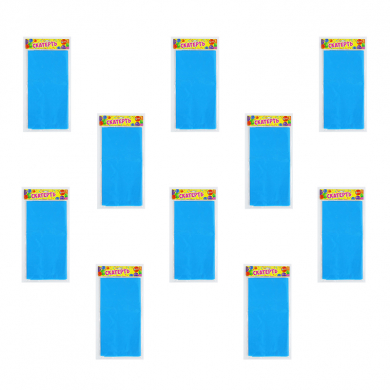 Скатерть "Праздничный стол" одноразовая пвх, цвет синий голубой, 137х183 см (Набор 10 шт.)