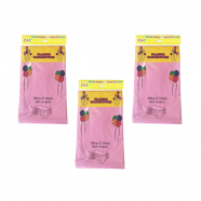 Скатерть "Праздничный стол" одноразовая пвх, цвет светло-розовый, 137х183 см (Набор 3 шт.)