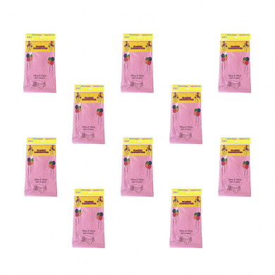 Скатерть "Праздничный стол" одноразовая пвх, цвет светло-розовый, 137х183 см (Набор 10 шт.)