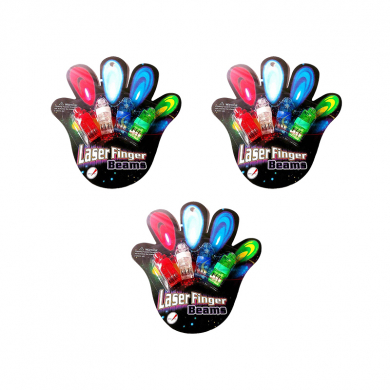 Насадки на палец лазерные светящиеся "Laser Finger Beams" лазер (3 набора по 4 шт.)
