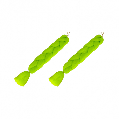 Канекалон коса 60 см, цвет неоновый зеленый (Набор 2 шт.)