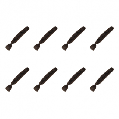Канекалон коса 60 см, цвет темно-каштановый (Набор 8 шт.)
