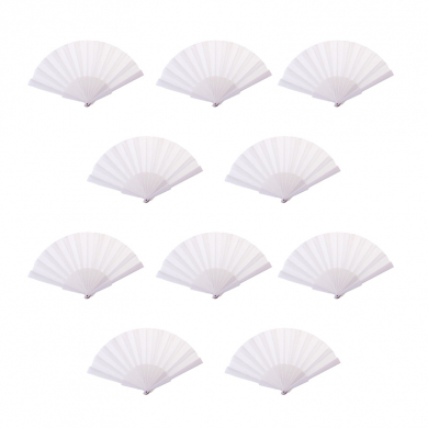 Веер "Классика", цвет белый (Набор 10 шт.)