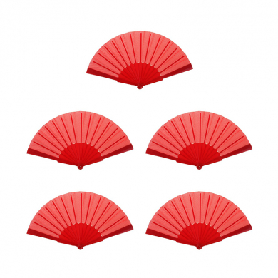 Веер "Классика", цвет красный (Набор 5 шт.)