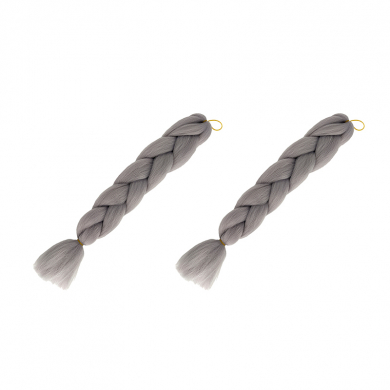 Канекалон коса 60 см, цвет серый (Набор 2 шт.)