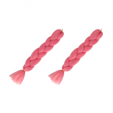 Канекалон коса 60 см, цвет нежно-розовый (Набор 2 шт.)