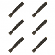 Канекалон коса 60 см, цвет темно-серый (Набор 6 шт.)