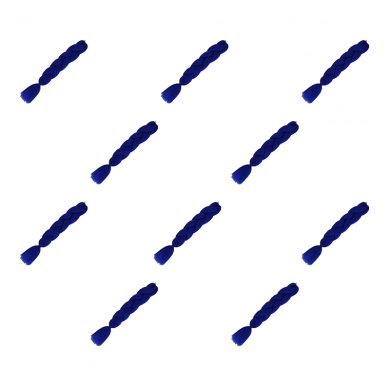 Канекалон коса 60 см, цвет синий (Набор 10 шт.)