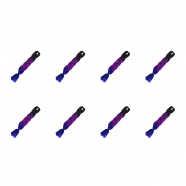 Канекалон коса 60 см, 3 цвета: черный, фиолетовый, синий (Набор 8 шт.)