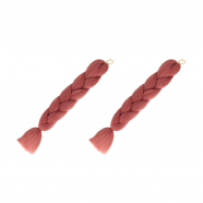 Канекалон коса 60 см, цвет пыльно-розовый (Набор 2 шт.)