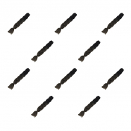 Канекалон коса 60 см, омбре из черного в темно-серый (Набор 10 шт.)