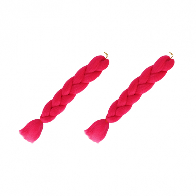 Канекалон коса 60 см, цвет ярко-розовый (Набор 2 шт.)