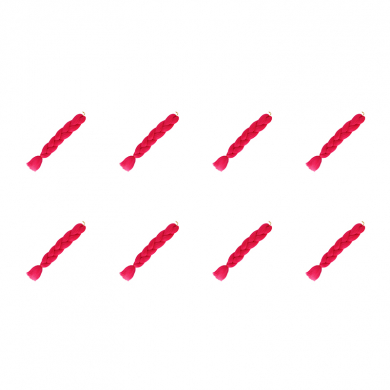 Канекалон коса 60 см, цвет ярко-розовый (Набор 8 шт.)