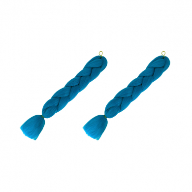 Канекалон коса 60 см, цвет голубой (Набор 2 шт.)