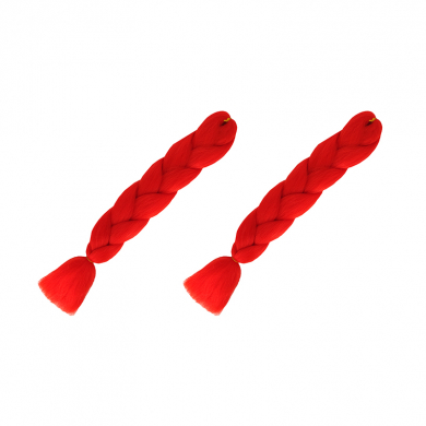 Канекалон коса 60 см, цвет красный (Набор 2 шт.)