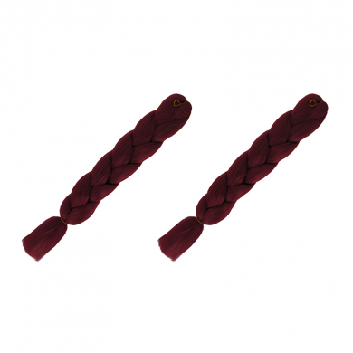 Канекалон коса 60 см, цвет малиновый (Набор 2 шт.)
