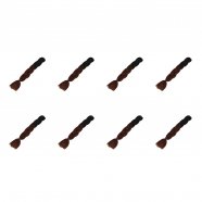 Канекалон коса 60 см, омбре из черного в каштановый (Набор 8 шт.)