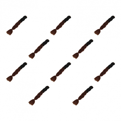 Канекалон коса 60 см, омбре из черного в каштановый (Набор 10 шт.)