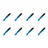 Канекалон коса 60 см, омбре из черного в голубой (Набор 8 шт.)
