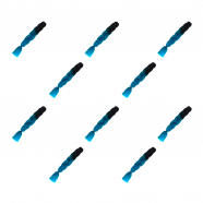 Канекалон коса 60 см, омбре из черного в голубой (Набор 10 шт.)