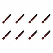 Канекалон коса 60 см, омбре из черного в красно-каштановый (Набор 8 шт.)