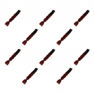 Канекалон коса 60 см, омбре из черного в красно-каштановый (Набор 10 шт.)