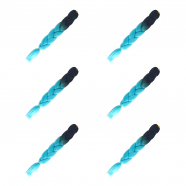 Канекалон коса 60 см, омбре из черного в ярко-голубой (Набор 6 шт.)