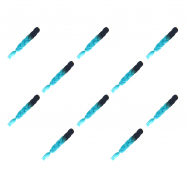 Канекалон коса 60 см, омбре из черного в ярко-голубой (Набор 10 шт.)