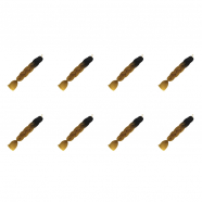 Канекалон коса 60 см, омбре из черного в темный блонд (Набор 8 шт.)