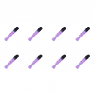 Канекалон 60 см, омбре из черного в сиреневый (Набор 8 шт.)