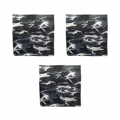 Бандана "Камуфляж серый" 55 х 55 см (Набор 3 шт).хлопковая, бандана платок, защитная