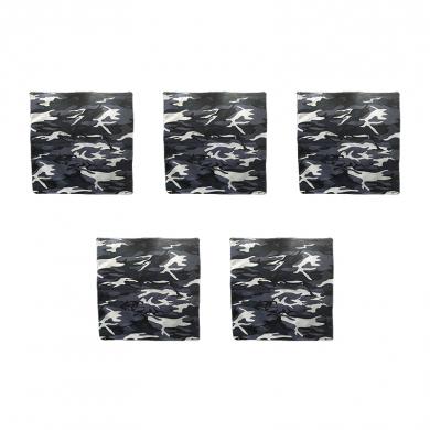 Бандана "Камуфляж серый" 55 х 55 см (Набор 5 шт).хлопковая, бандана платок, защитная