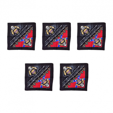 Бандана "Пират ковбой"байкера, рокера 55 х 55 см (Набор 5 шт.)