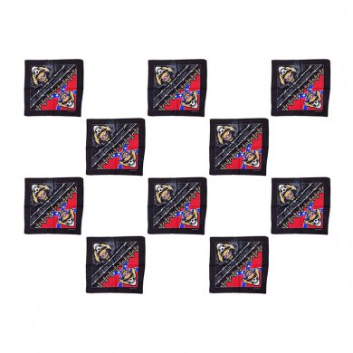 Бандана "Пират ковбой"байкера, рокера 55 х 55 см (Набор 10 шт.)